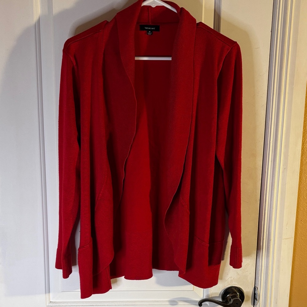 Verve Ami Women's Vibrant Red Cardigan